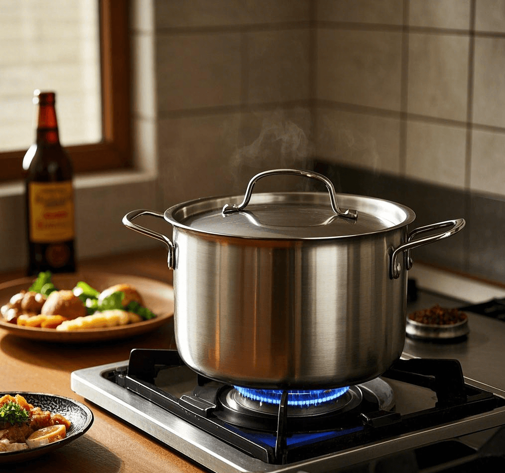 Stainless Steel Pot vs Dutch Oven Differences Side-by-side comparison of stainless steel pot and cast iron Dutch oven