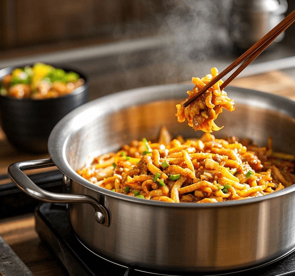 triply cookware are good using in kitchen to make food. nice!