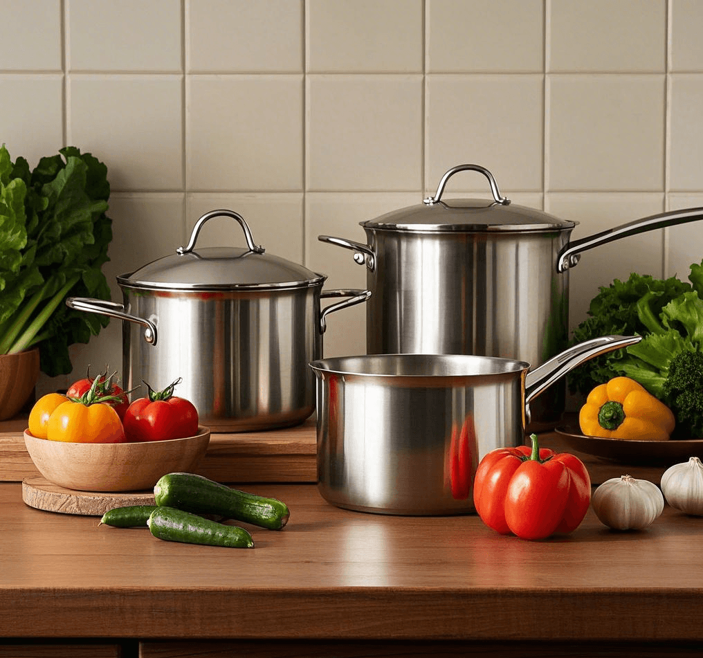 Various types of cookware for home cooks
