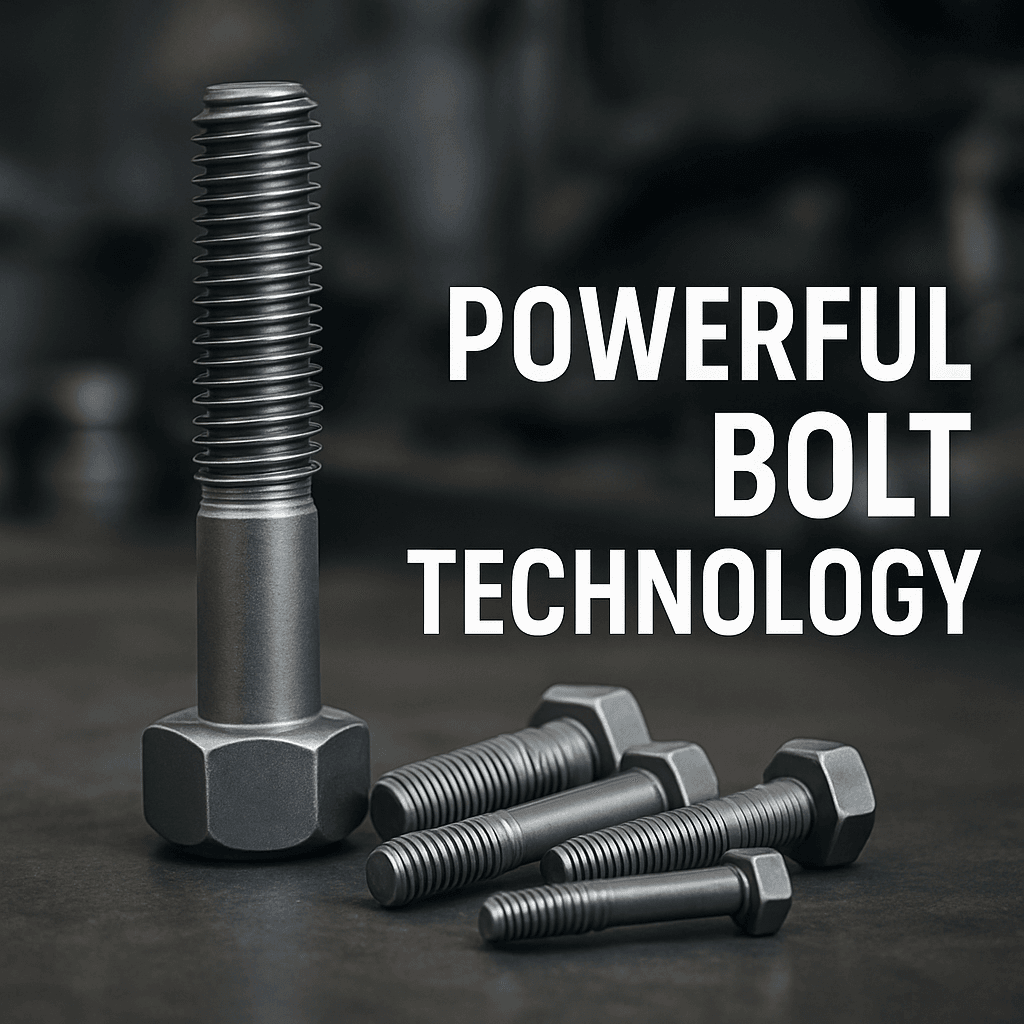 Close-up of a high-performance bolt head